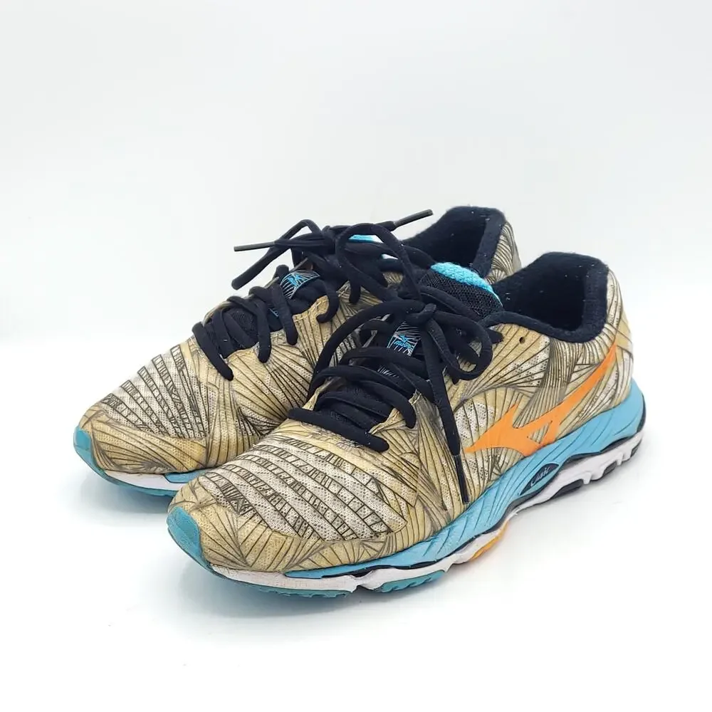 Mizuno Wave Paradox 410580 008N brown blue orange Running Shoes Women's Size 6.5